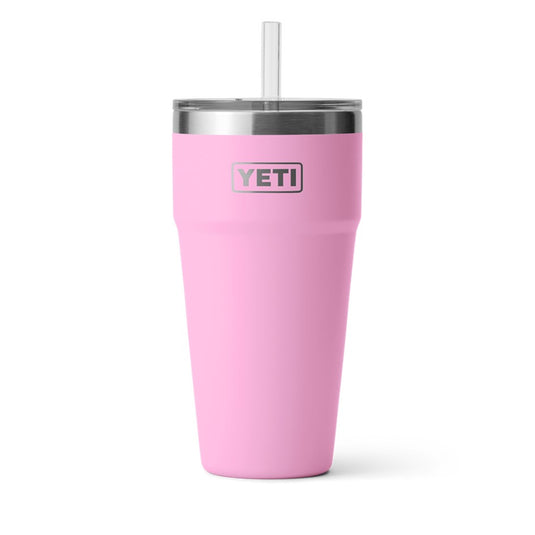 RAMBLER 26oz 769ml STRAW STACKABLE CUP POWER PINK