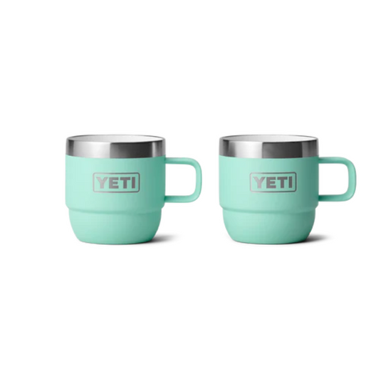 YETI RAMBLER 6oz 177ML ESPRESSO STACKABLE MUG 2 PK [CLR:SEAFOAM]