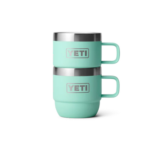 YETI RAMBLER 6oz 177ML ESPRESSO STACKABLE MUG 2 PK [CLR:SEAFOAM]