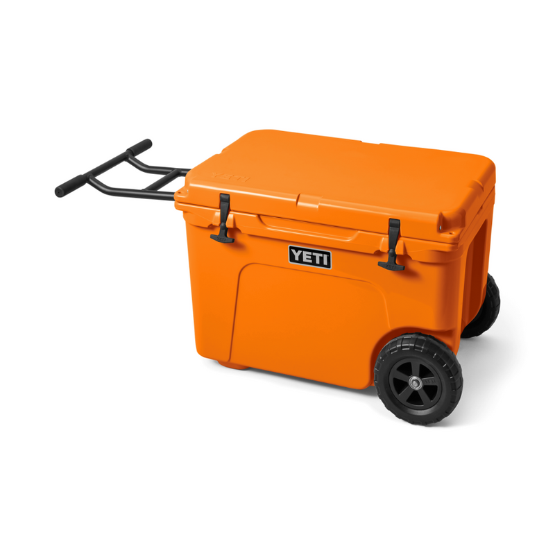 Load image into Gallery viewer, YETI TUNDRA HAUL WHEELED HARD COOLER [CLR:KING CRAB ORANGE]
