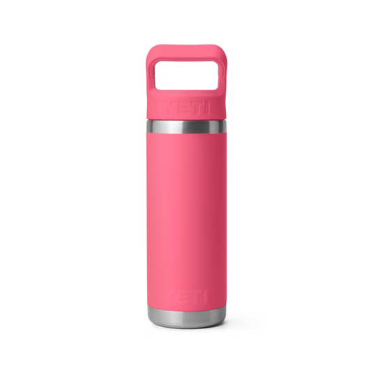 YETI RAMBLER BOTTLE 18oz 532ml WITH STRAW CAP [CLR:TROPICAL PINK]