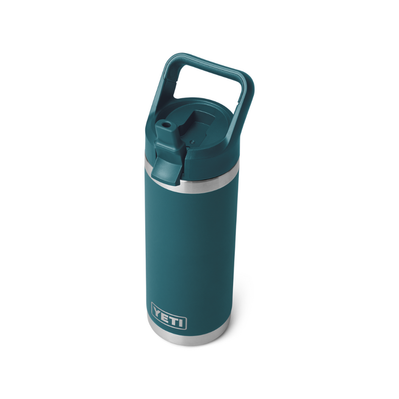 Load image into Gallery viewer, YETI RAMBLER BOTTLE 18oz 532ml WITH STRAW CAP [CLR:AGAVE TEAL]
