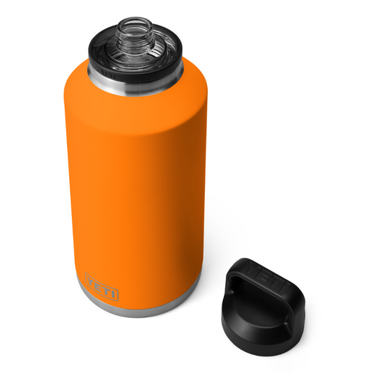 YETI RAMBLER BOTTLE 64oz 1.9L WITH CHUG CAP [CLR:KING CRAB ORANGE]