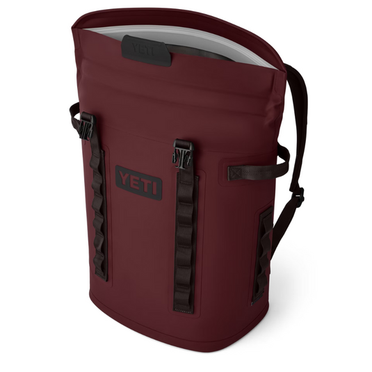 YETI HOPPER BACKPACK M20 2.5 SOFT COOLER [CLR:WILD VINE RED / DARK GRAY]