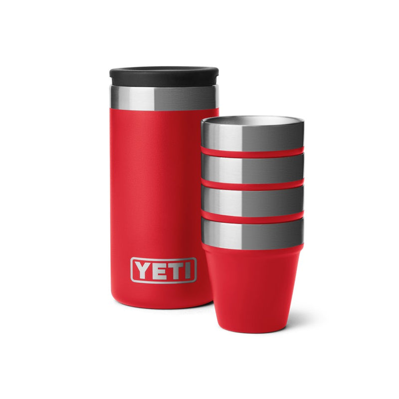 Load image into Gallery viewer, YETI SHOT GLASSES &amp; CASE [CLR:RESCUE RED]
