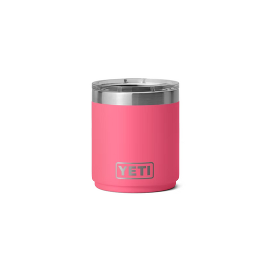 YETI RAMBLER 10oz 296ml LOWBALL STACKABLE WITH MAGSLIDER LID [CLR:TROPICAL PINK]