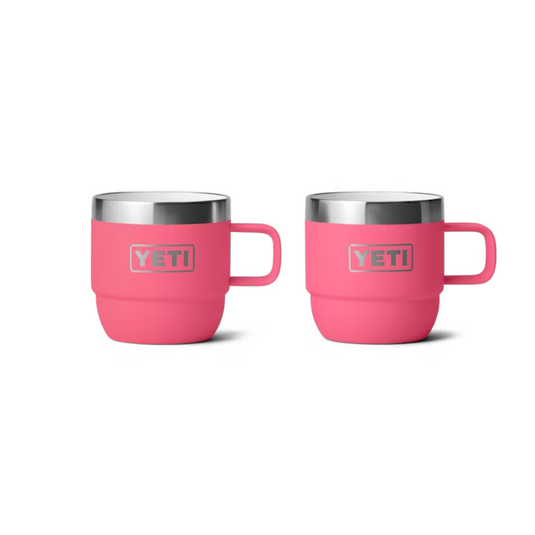 YETI RAMBLER 6oz 177ML ESPRESSO STACKABLE MUG 2 PK [CLR:TROPICAL PINK]