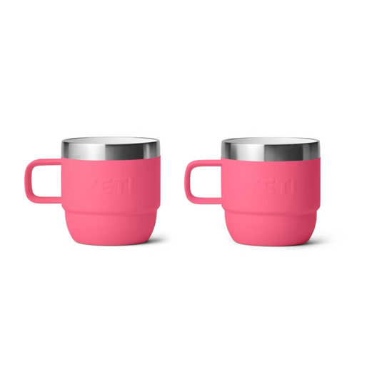 YETI RAMBLER 6oz 177ML ESPRESSO STACKABLE MUG 2 PK [CLR:TROPICAL PINK]