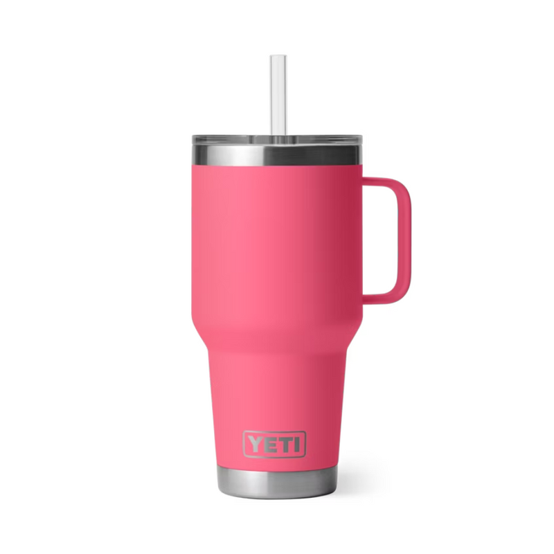 Load image into Gallery viewer, YETI RAMBLER 35oz 1035ML MUG WITH STRAW LID [CLR:TROPICAL PINK]
