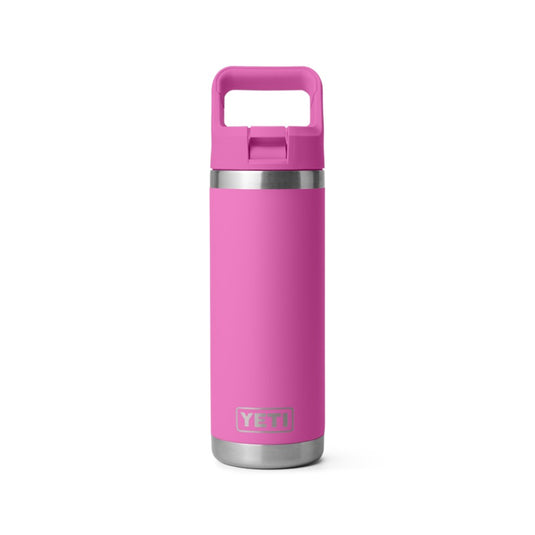 YETI RAMBLER BOTTLE 18oz 532ml WITH STRAW CAP [CLR:WILDFLOWER FUCHSIA]