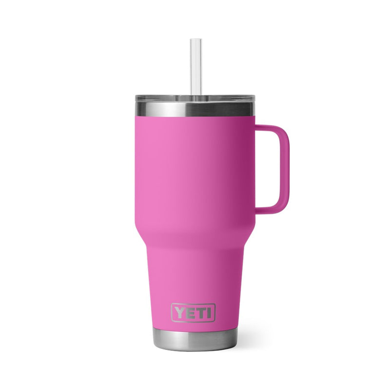 Load image into Gallery viewer, YETI RAMBLER 35oz 1035ML MUG WITH STRAW LID [CLR:WILDFLOWER FUCHSIA]
