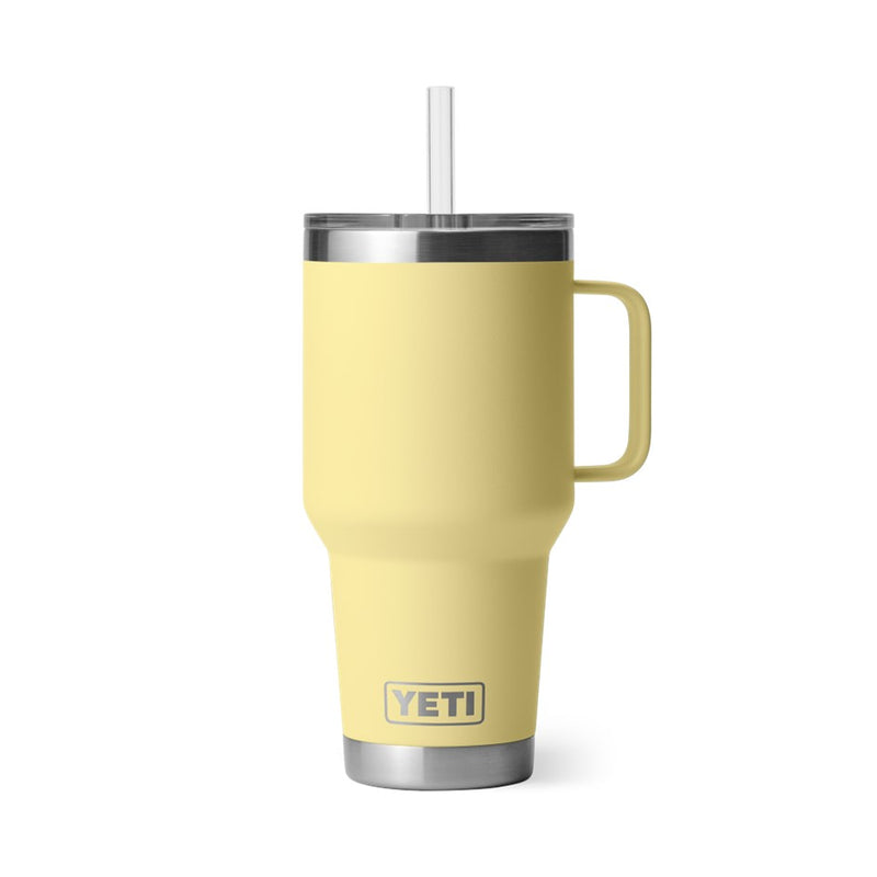 Load image into Gallery viewer, YETI RAMBLER 35oz 1035ML MUG WITH STRAW LID [CLR:DAYBREAK YELLOW]

