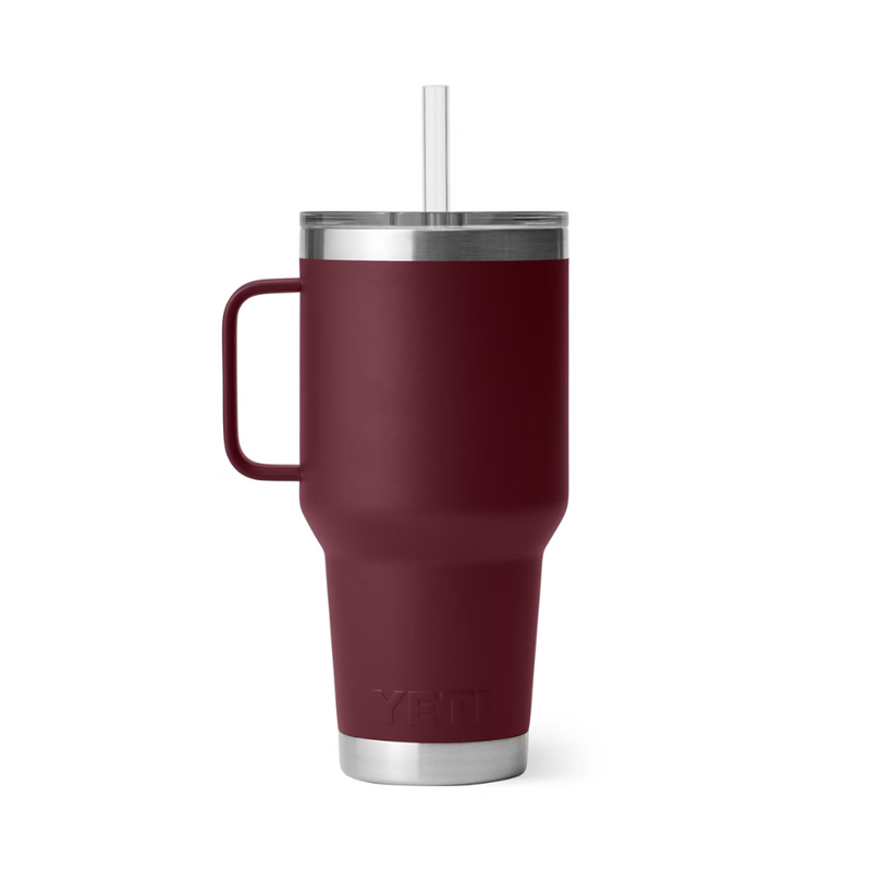 Load image into Gallery viewer, YETI RAMBLER 35oz 1035ML MUG WITH STRAW LID [CLR:WILD VINE RED]
