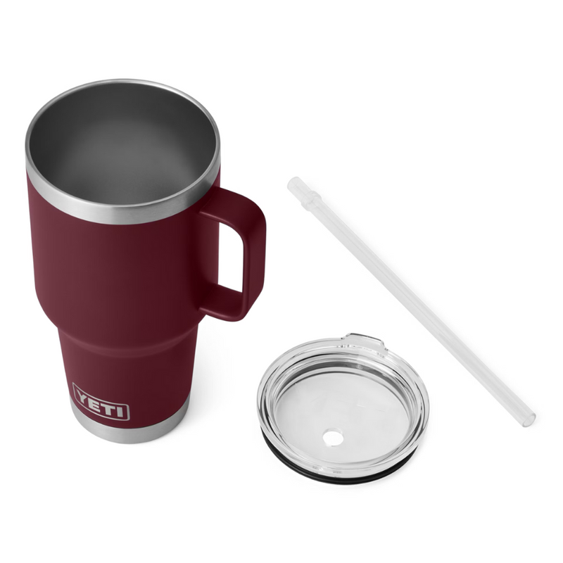Load image into Gallery viewer, YETI RAMBLER 35oz 1035ML MUG WITH STRAW LID [CLR:WILD VINE RED]

