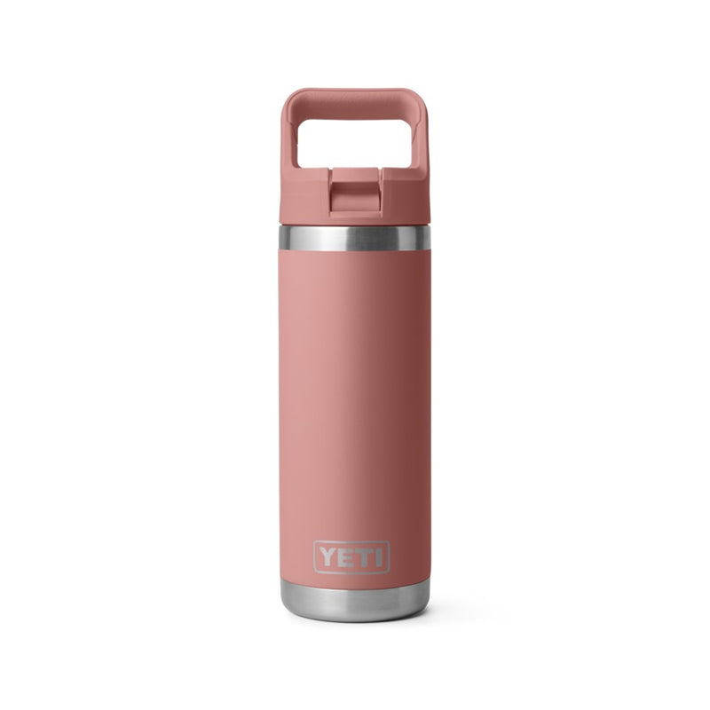 Load image into Gallery viewer, YETI RAMBLER BOTTLE 18oz 532ml WITH STRAW CAP [CLR:SANDSTONE PINK]
