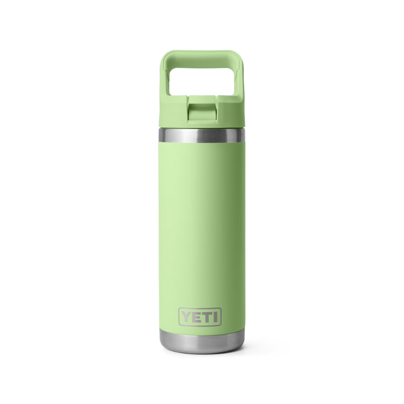 Load image into Gallery viewer, YETI RAMBLER BOTTLE 18oz 532ml WITH STRAW CAP [CLR:KEY LIME]
