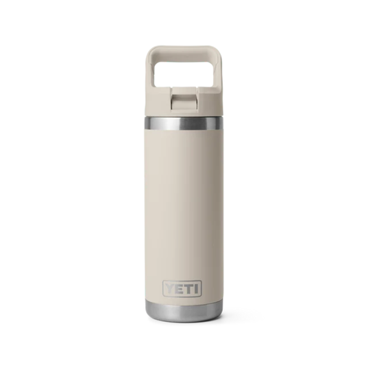YETI RAMBLER BOTTLE 18oz 532ml WITH STRAW CAP [CLR:CAPE TAUPE]