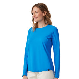 YETI CREW NECK SUNSHIRT WOMENS [CLR:BLUE SZ:LARGE]