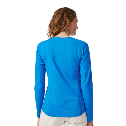 YETI CREW NECK SUNSHIRT WOMENS [CLR:BLUE SZ:LARGE]