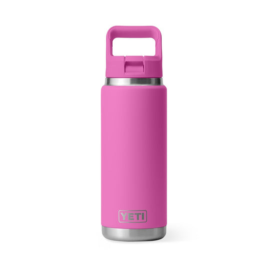 YETI RAMBLER BOTTLE 26oz 760ml WITH STRAW CAP [CLR:WILDFLOWER FUCHSIA]