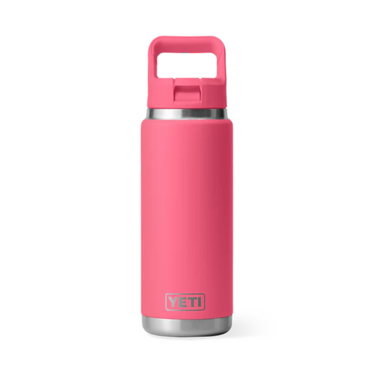 YETI RAMBLER BOTTLE 26oz 760ml WITH STRAW CAP [CLR:TROPICAL PINK]