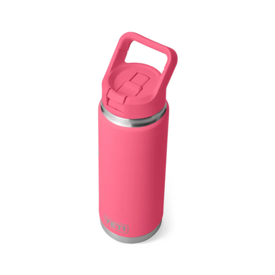 YETI RAMBLER BOTTLE 26oz 760ml WITH STRAW CAP [CLR:TROPICAL PINK]