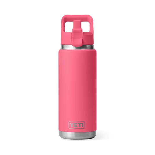 YETI RAMBLER BOTTLE 26oz 760ml WITH STRAW CAP [CLR:TROPICAL PINK]