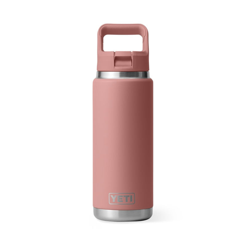 Load image into Gallery viewer, YETI RAMBLER BOTTLE 26oz 760ml WITH STRAW CAP [CLR:SANDSTONE PINK]
