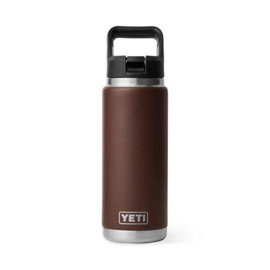 YETI RAMBLER BOTTLE 26oz 760ml WITH STRAW CAP [CLR:WETLANDS BROWN]