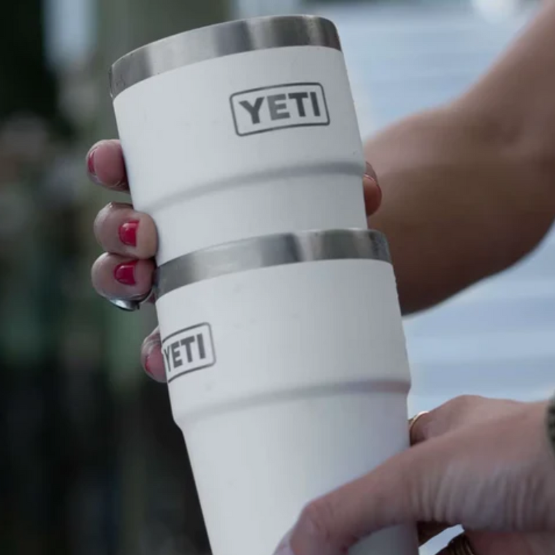 Load image into Gallery viewer, YETI RAMBLER 20oz 591ml STACKABLE CUP [CLR:WHITE]

