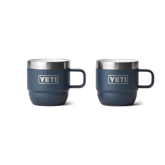 YETI RAMBLER 6oz 177ML ESPRESSO STACKABLE MUG 2 PK [CLR:NAVY]