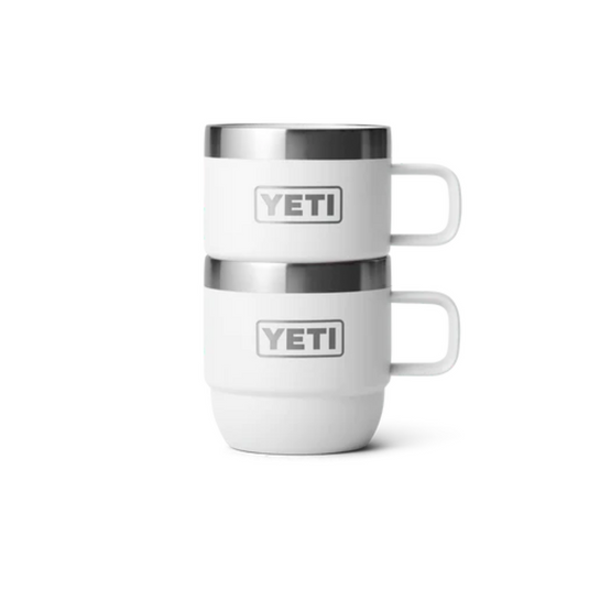 YETI RAMBLER 6oz 177ML ESPRESSO STACKABLE MUG 2 PK [CLR:WHITE]