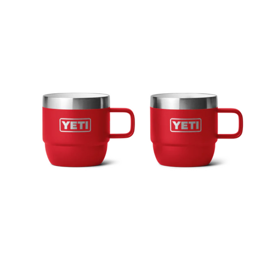 YETI RAMBLER 6oz 177ML ESPRESSO STACKABLE MUG 2 PK [CLR:RESCUE RED]