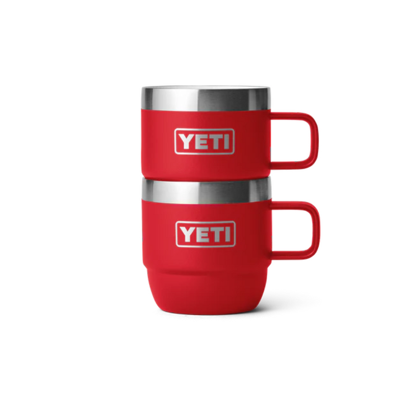 Load image into Gallery viewer, YETI RAMBLER 6oz 177ML ESPRESSO STACKABLE MUG 2 PK [CLR:RESCUE RED]
