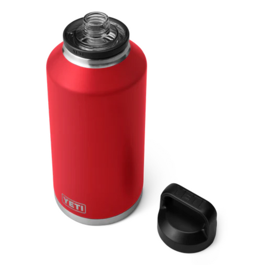 YETI RAMBLER BOTTLE 64oz 1.9L WITH CHUG CAP [CLR:RESCUE RED]