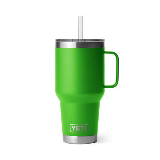 YETI RAMBLER 35oz 1035ML MUG WITH STRAW LID [CLR:CANOPY GREEN]