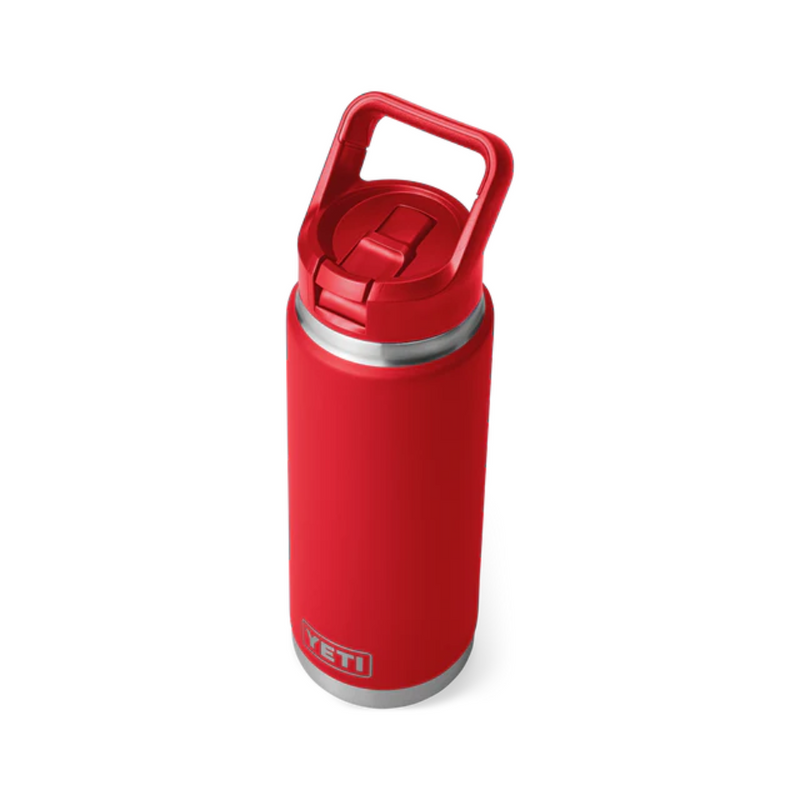 Load image into Gallery viewer, YETI RAMBLER BOTTLE 26oz 760ml WITH STRAW CAP [CLR:RESCUE RED]
