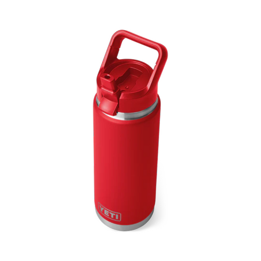 YETI RAMBLER BOTTLE 26oz 760ml WITH STRAW CAP [CLR:RESCUE RED]
