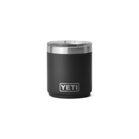YETI RAMBLER 10oz 296ml LOWBALL STACKABLE WITH MAGSLIDER LID [CLR:BLACK]