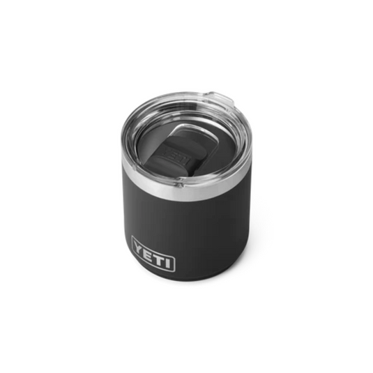 YETI RAMBLER 10oz 296ml LOWBALL STACKABLE WITH MAGSLIDER LID [CLR:BLACK]