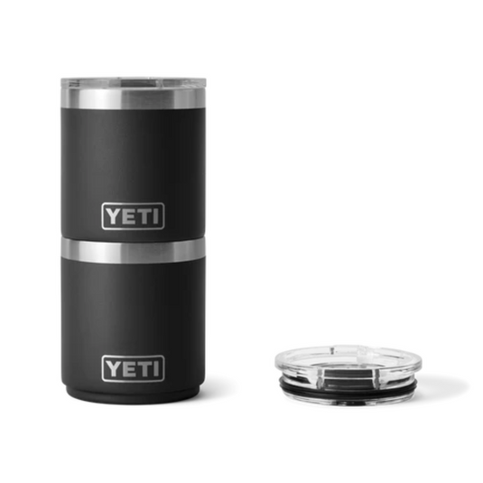 YETI RAMBLER 10oz 296ml LOWBALL STACKABLE WITH MAGSLIDER LID [CLR:BLACK]