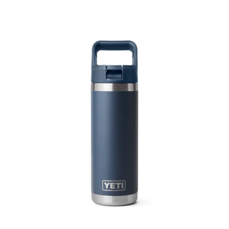 Load image into Gallery viewer, YETI RAMBLER BOTTLE 18oz 532ml WITH STRAW CAP [CLR:NAVY]

