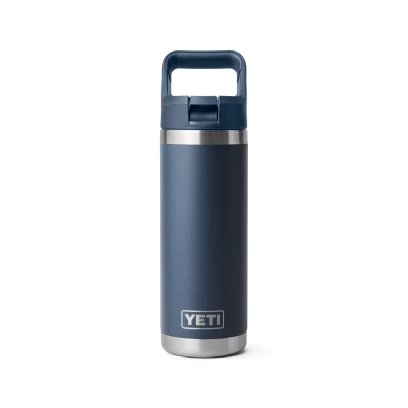 Load image into Gallery viewer, YETI RAMBLER BOTTLE 18oz 532ml WITH STRAW CAP [CLR:NAVY]
