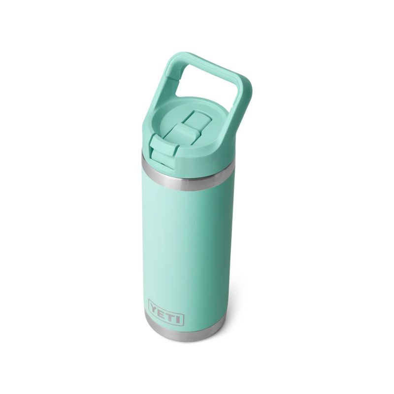Load image into Gallery viewer, YETI RAMBLER BOTTLE 18oz 532ml WITH STRAW CAP [CLR:SEAFOAM]
