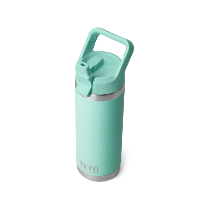 Load image into Gallery viewer, YETI RAMBLER BOTTLE 18oz 532ml WITH STRAW CAP [CLR:SEAFOAM]
