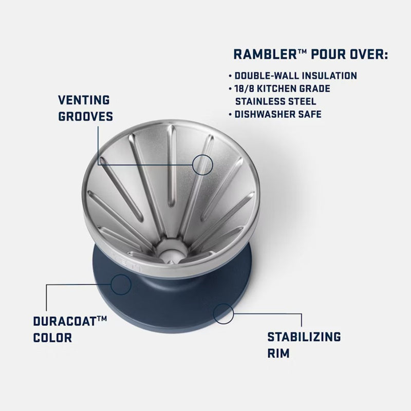 Load image into Gallery viewer, YETI RAMBLER POUR OVER [CLR:NAVY]
