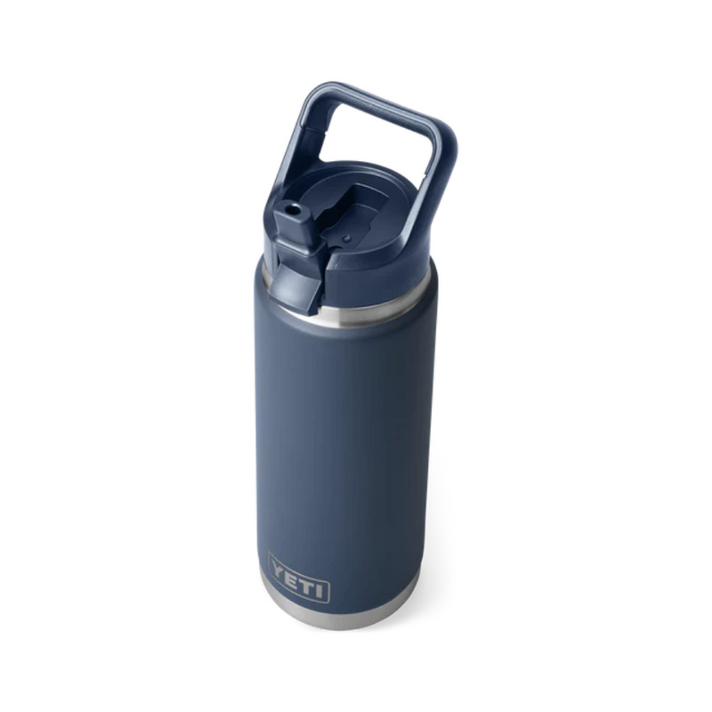 Load image into Gallery viewer, YETI RAMBLER BOTTLE 26oz 760ml WITH STRAW CAP [CLR:NAVY]

