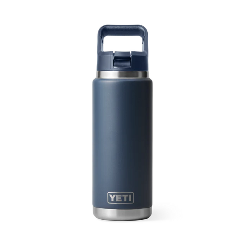 Load image into Gallery viewer, YETI RAMBLER BOTTLE 26oz 760ml WITH STRAW CAP [CLR:NAVY]

