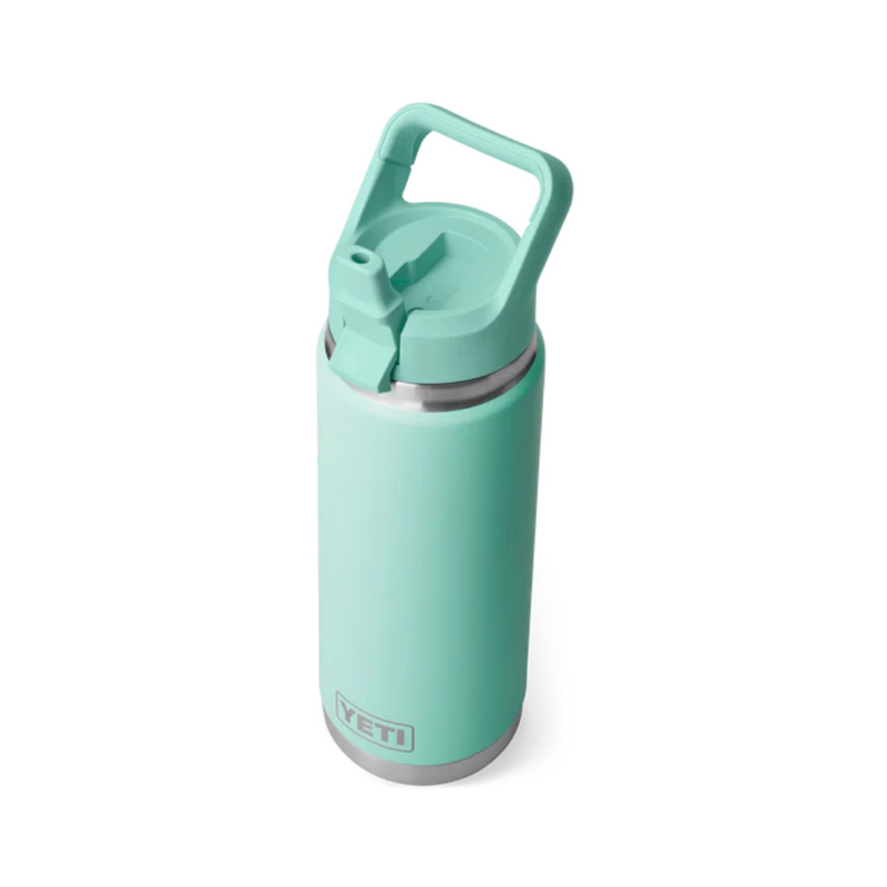 Load image into Gallery viewer, YETI RAMBLER BOTTLE 26oz 760ml WITH STRAW CAP [CLR:SEAFOAM]
