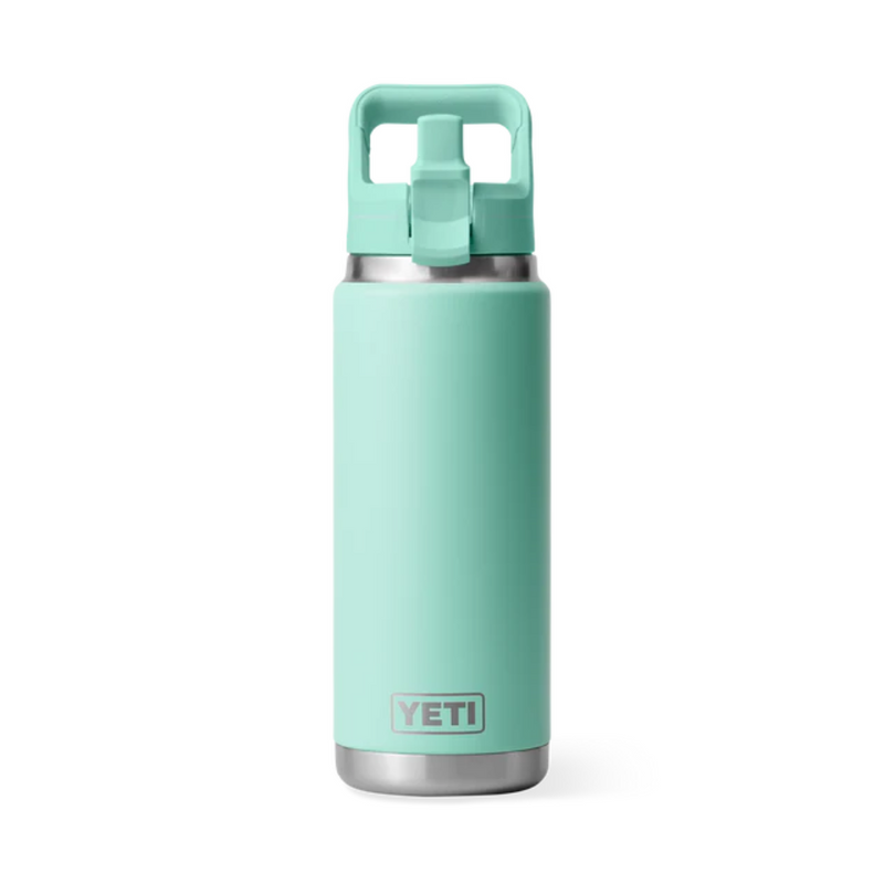 Load image into Gallery viewer, YETI RAMBLER BOTTLE 26oz 760ml WITH STRAW CAP [CLR:SEAFOAM]
